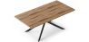 Rectangular Dining Table - Industrial - Wood and Metal - Bayron image 7