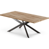 Buy Rectangular Dining Table - Industrial - Wood and Metal - Bayron Natural wood 60608 in the Europe