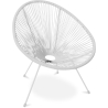 Buy Pack Acapulco Chair - White Legs x2 - New edition Black 60612 at Privatefloor