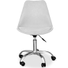 Buy Upholstered Desk Chair with Wheels - Tulip Light grey 60613 - in the EU