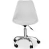 Upholstered swivel chair with Wheels - Tulip image 7