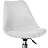 Buy Upholstered Desk Chair with Wheels - Tulip Light grey 60613 with a guarantee