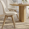 Buy Upholstered Dining Chair - White Boucle - Tulip White 60614 - prices