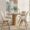 Upholstered Dining Chair - White Boucle - Tulip image 7