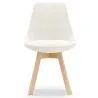 Upholstered Dining Chair - White Boucle - Tulip image 7