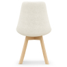 Buy Upholstered Dining Chair - White Boucle - Tulip White 60614 Home delivery