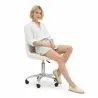 Desk Chair with Wheels - White Boucle - Tulip image 7