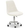 Buy Desk Chair with Wheels - White Boucle - Tulip White 60615 - prices