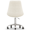 Buy Desk Chair with Wheels - White Boucle - Tulip White 60615 in the Europe