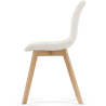 Buy Dining Chair - Bouclé Upholstery - Scandinavian - Denisse White 60619 at Privatefloor