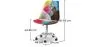 Swivel Office Chair - Patchwork Upholstery  - Patchwork Simona image 7