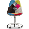 Buy Swivel Office Chair - Patchwork Upholstery  - Patchwork Simona Multicolour 60621 - prices