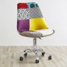 Swivel Office Chair - Patchwork Upholstery - Ray  image 7