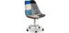  Swivel Office Chair - Patchwork Upholstery - Pixi image 7