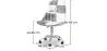 Swivel Office Chair - Patchwork Upholstery - Sam  image 7