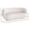 Curved Sofa - 3 Seater - Boucle Fabric - Curvy image 7