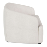 Buy Curved Sofa - 2 Seater - Boucle Fabric - Bold White 60629 Home delivery