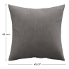 Buy Pack of 4 velvet cushions - cover and filling - Mesmal Grey 60632 - in the EU
