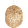 Buy Rattan Ceiling Lamp - Boho Bali Design Pendant Lamp - 30cm- Rava Natural 60634 in the Europe