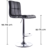 Buy Swivel Stool with Backrest - Straight Back Red 54005 - prices