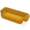 Buy Velvet Upholstered Sofa - 3/4 seats - Caden Yellow 60640 - prices