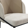 Buy Dining Chair - Upholstered in Fabric - Amin Beige 60644 Home delivery