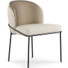 Buy Dining Chair - Upholstered in Fabric - Amin Beige 60644 at Privatefloor