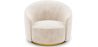 Curved Design Armchair - Upholstered in Velvet - Herina image 7