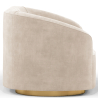 Buy 3/4-Seater Velvet Upholstered Sofa - Herina Beige 60648 at Privatefloor