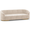 Buy 4/5-Seater Velvet Upholstered Sofa - Herina Beige 60649 - prices