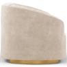 Buy 4/5-Seater Velvet Upholstered Sofa - Herina Beige 60649 at Privatefloor