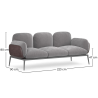 3-Seater Sofa - Upholstered in Velvet - Vandan image 7