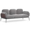 Buy 3-Seater Sofa - Upholstered in Velvet - Vandan Light grey 60652 - prices