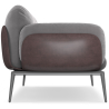 Buy 3-Seater Sofa - Upholstered in Velvet - Vandan Light grey 60652 at Privatefloor