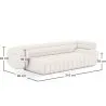 Bouclé Fabric Upholstered Sofa - 3/4 Seats - Caden image 7