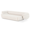 Buy Bouclé Fabric Upholstered Sofa - 3/4 Seats - Caden White 60655 at Privatefloor