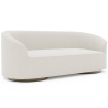 Buy 3/4 Seater Sofa - Upholstered in Bouclé Fabric - Herina White 60661 - prices