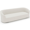 Buy 4/5 Seater Sofa - Bouclé Fabric Upholstery - Herina White 60662 at Privatefloor