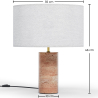 Buy Table Lamp with Marble Base - Sidney White 60663 with a guarantee