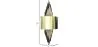 Golden Wall Lamp - Sconde - Golden image 7