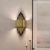 Buy Golden Wall Lamp - Sconde - Golden Aged Gold 60664 in the Europe