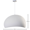 Buy Resin Pendant Lamp - 50CM - Astra White 60672 - in the EU