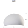 Buy Resin Pendant Lamp - 60CM - Astra White 60673 - in the EU