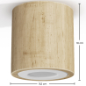 Buy Wooden Ceiling Spotlight - Treva Natural 60676 with a guarantee