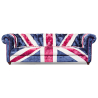 Buy Union Jack Chesterfield Sofa - Velvet Multicolour 36724 - in the EU