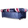 Buy Union Jack Chesterfield Sofa - Velvet Multicolour 36724 in the Europe