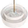 Buy Ceiling Pendant Lamp - Fabric Shade - Braichal Aged Gold 60680 with a guarantee