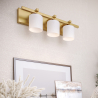 Buy Aged Gold Wall Lamp - 3-Light Sconce - Violet Aged Gold 60682 in the Europe