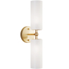 Buy Wall Lamp Aged Gold - 2-Light Wall Sconce - Feru Aged Gold 60683 at Privatefloor