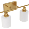 Buy Wall Lamp Aged Gold - 2-Light Wall Sconce - Lima Aged Gold 60684 in the Europe